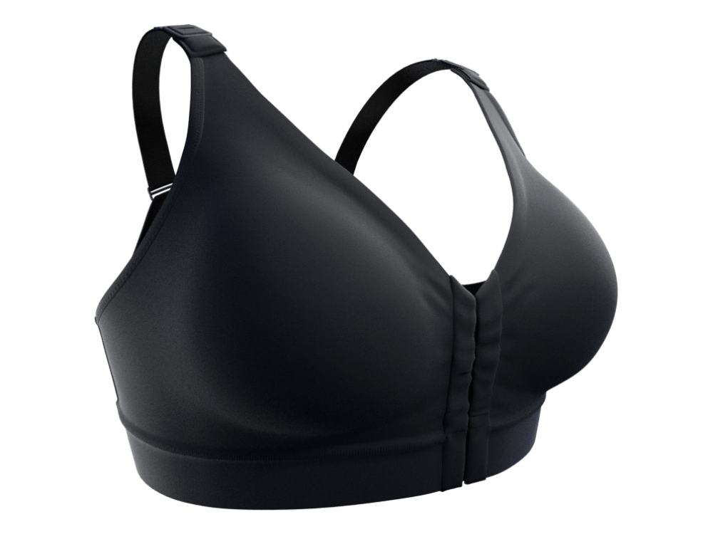 Post Op Compression Bra | Non Lace | Black