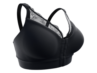 Labratory Bras Lace Post Surgery Compression Bra | Black